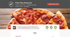 Desktop Screenshot of primopizzaboston.com